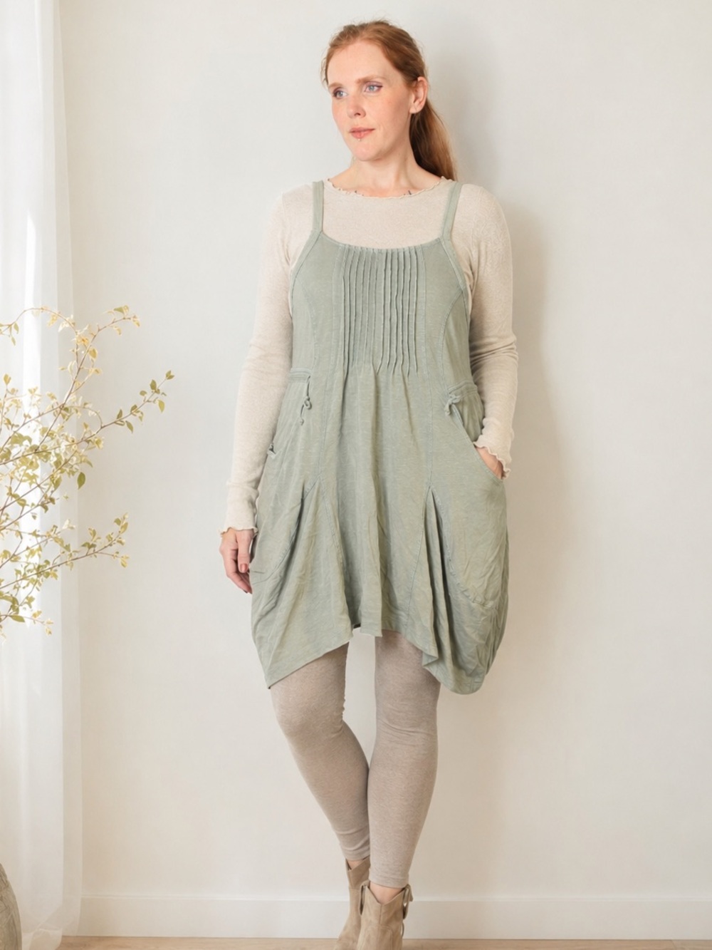 NWT Anthropologie Daily Practice Boardwalk Mini Dress Tunic Lagenlook Medium